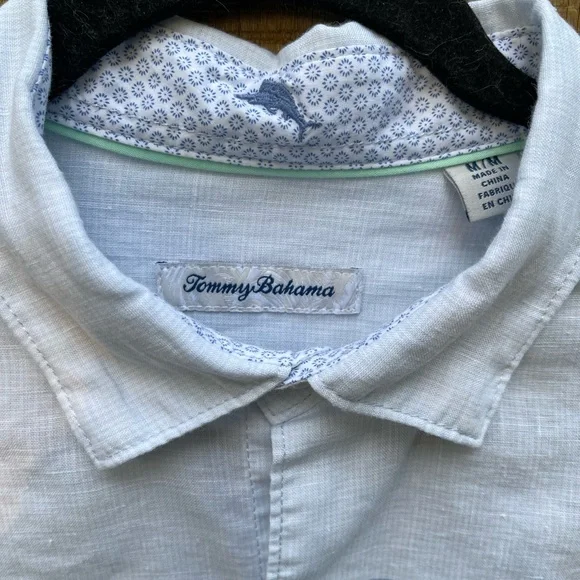 Tommy Bahama Horizon Heights Stretch Sport Shirt Size M - Picture 2 of 10